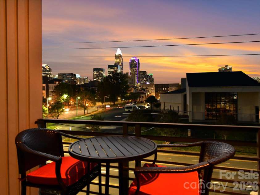 420 Mcdowell Street, Charlotte, NC 28204.  MLS# CAR4368184, YatesRealty ID 19290. Relax and soak in that view!!!