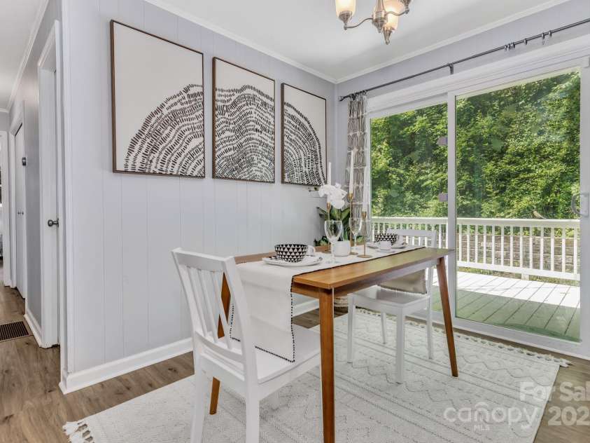35 Avondale Road, Asheville, NC 28803.  MLS# CAR4259501, YatesRealty ID 19298. Sliding doors leading to back deck