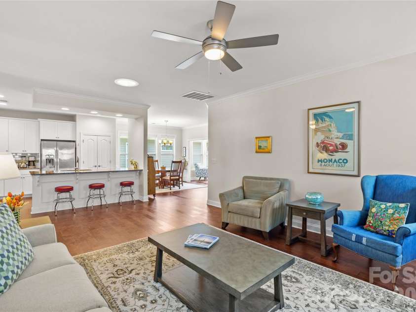 11528 Dublin Crescent Road, Cornelius, NC 28031.  MLS# CAR4364945, YatesRealty ID 19301. Solar tubes with dimming capabilities installed in the living room ceiling allow natural light flow in.