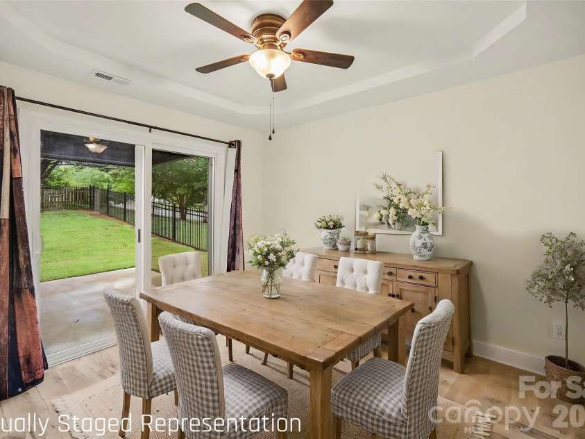 8500 Woodhill Manor Court, Charlotte, NC 28215.  MLS# CAR4417739, YatesRealty ID 19307. Dining Room *Virtually Staged*