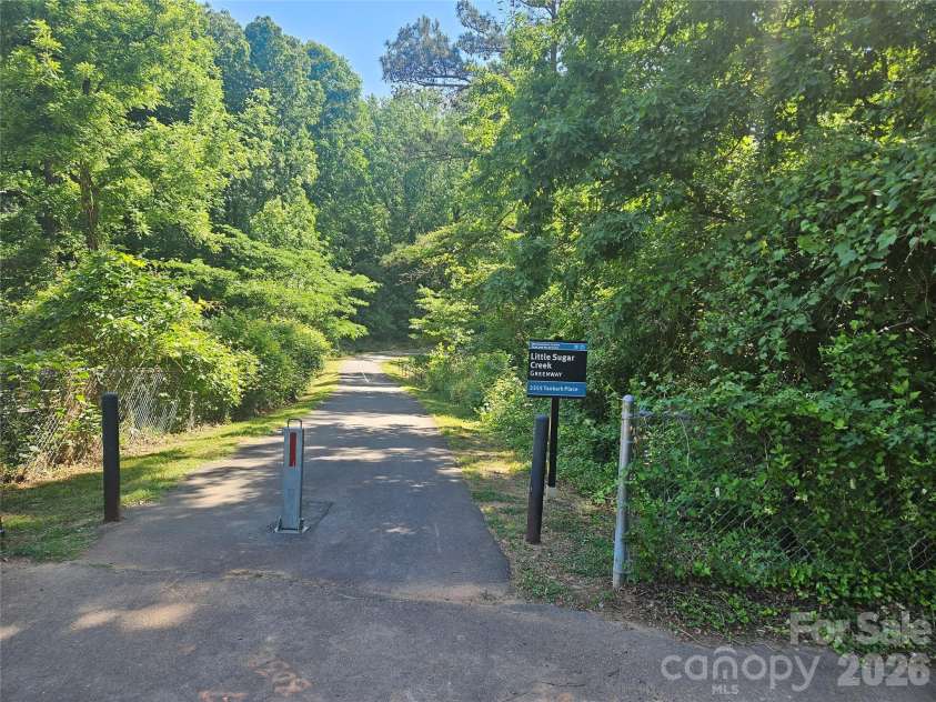 2227 Wensley Drive, Charlotte, NC 28210.  MLS# CAR4376969, YatesRealty ID 19311. Access Little Sugar Creek Greenway just 1,000 feet from front door.