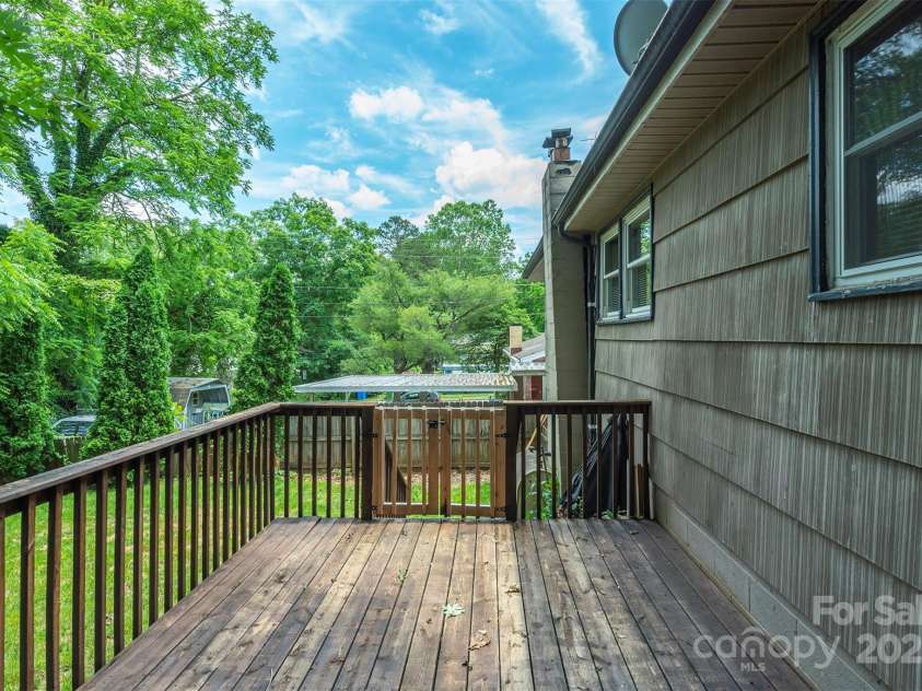 49 Jeffress Avenue, Asheville, NC 28803.  MLS# CAR4258429, YatesRealty ID 19316. Back deck