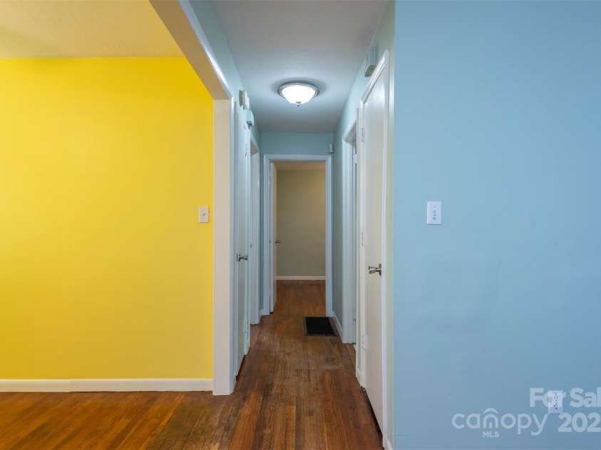 49 Jeffress Avenue, Asheville, NC 28803.  MLS# CAR4258429, YatesRealty ID 19316. Hallway to BR area