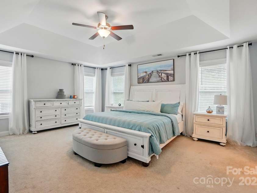 9511 Spurwig Court, Charlotte, NC 28278.  MLS# CAR4265487, YatesRealty ID 19317. Master Bed