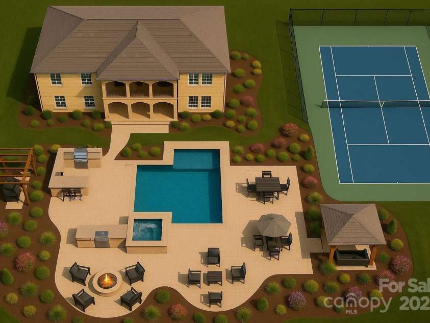 7068 Denison Road, Summerfield, NC 27358.  MLS# CAR4269768, YatesRealty ID 19330. AI drawing...visual of possible amenities