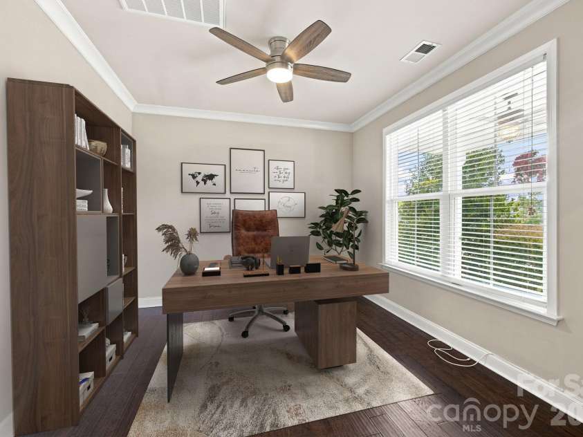 7223 Old Valley Way, Harrisburg, NC 28075.  MLS# CAR4378364, YatesRealty ID 19342. Virtually Staged Office