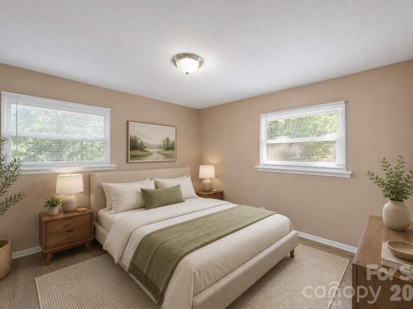 5045 Curtiswood Drive, Charlotte, NC 28213.  MLS# CAR4378276, YatesRealty ID 19345. Virtually staged bedroom 1