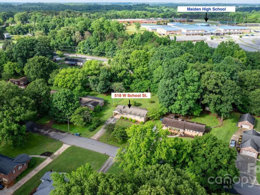518 School Street, Maiden, NC 28650.  MLS# CAR4265719, YatesRealty ID 19357. 