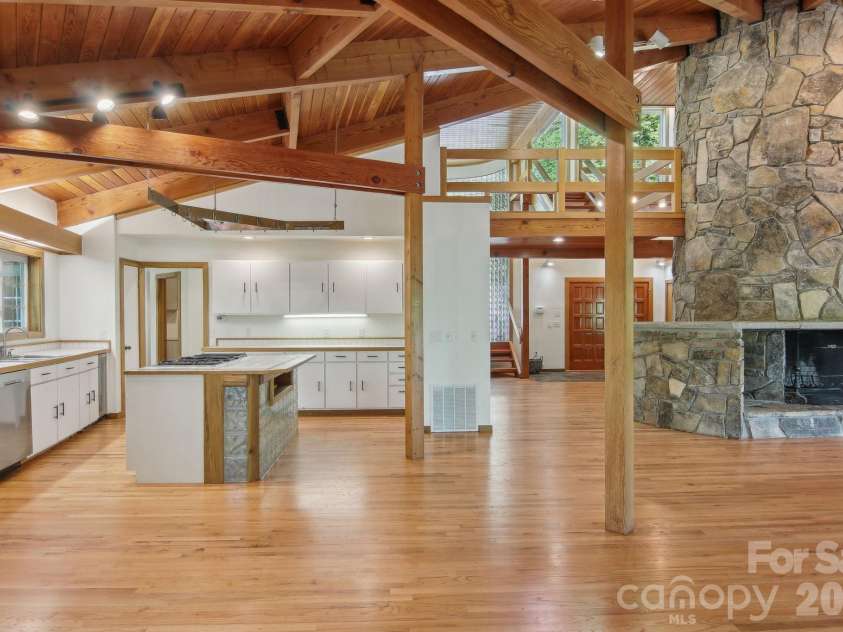 295 Dills Road, Bryson City, NC 28713.  MLS# CAR4373473, YatesRealty ID 19361. The open design provides plenty of space for guests and comfort
