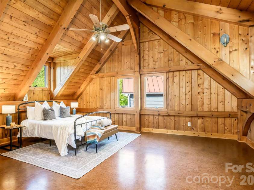 10 and 12 Dogwood Hills Lane, Weaverville, NC 28787.  MLS# CAR4374354, YatesRealty ID 19362. Upstairs Guest Room