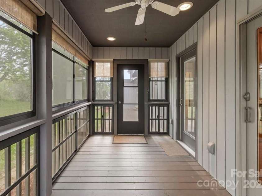 452 Kyfields None, Weaverville, NC 28787.  MLS# CAR4255494, YatesRealty ID 19368. Screened, Windowed Back Porch