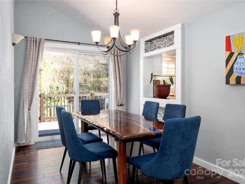 492 Paint Fork Road, Barnardsville, NC 28709.  MLS# CAR4239346, YatesRealty ID 19369. Dining Area