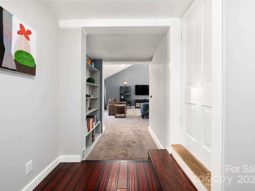 492 Paint Fork Road, Barnardsville, NC 28709.  MLS# CAR4239346, YatesRealty ID 19369. Hallway to Great Room