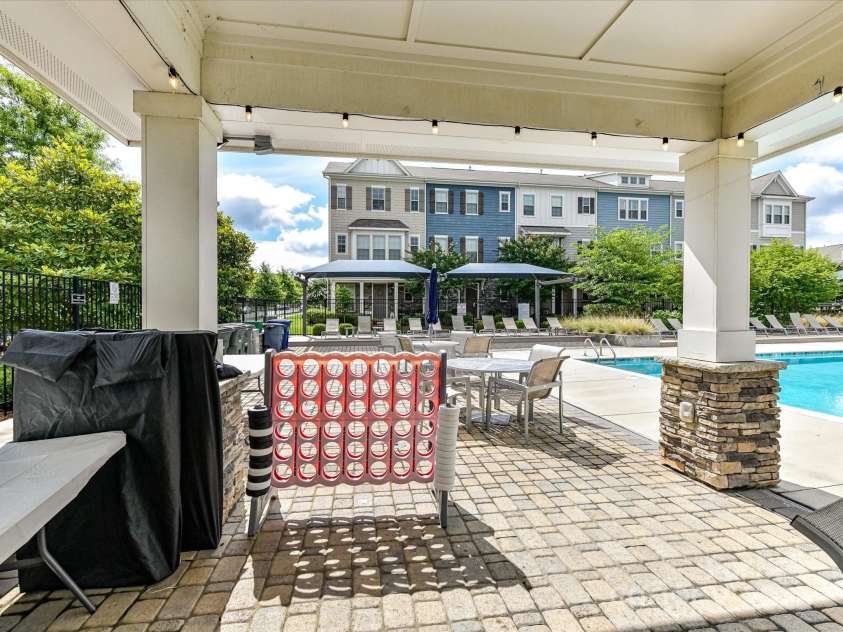 1132 Whitby Moore Street, Charlotte, NC 28273.  MLS# CAR4268789, YatesRealty ID 19378. Cabana off of grilling area