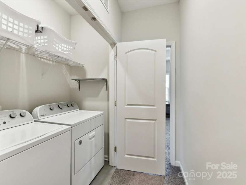 1132 Whitby Moore Street, Charlotte, NC 28273.  MLS# CAR4268789, YatesRealty ID 19378. Upstairs laundry closet