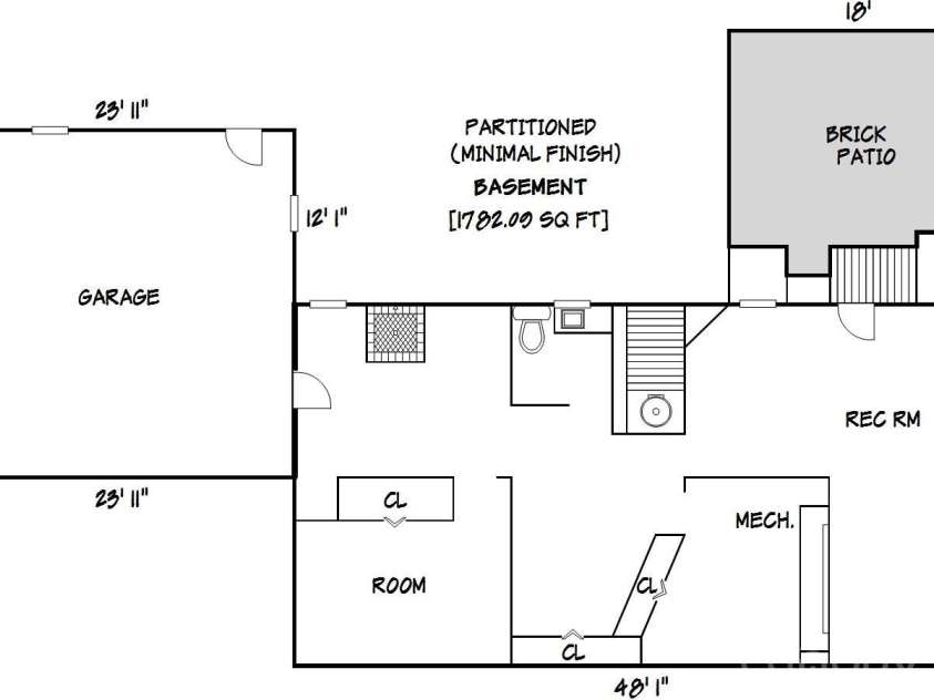 2836 20th Street Lane, Hickory, NC 28601.  MLS# CAR4268999, YatesRealty ID 19395. 