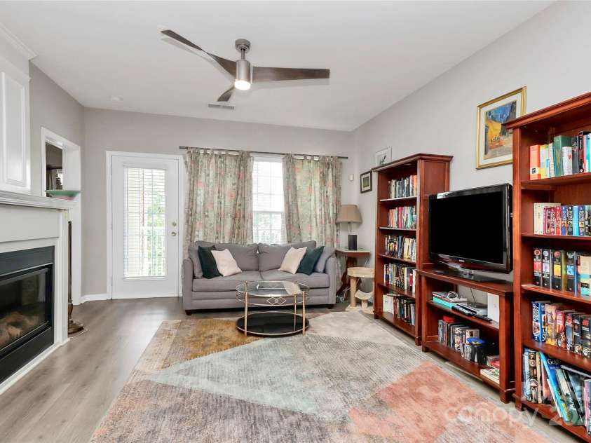 14451 San Paolo Lane, Charlotte, NC 28277.  MLS# CAR4270564, YatesRealty ID 19401. Open floorpan leads to private balcony