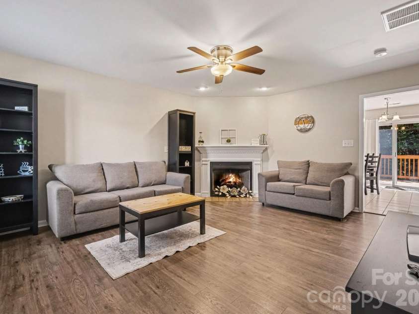 2240 15th Avenue, Hickory, NC 28601.  MLS# CAR4416073, YatesRealty ID 19404. Cozy Living RoomFireplace Virtually Enhanced