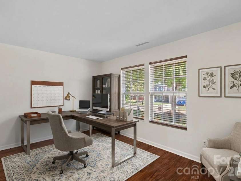 1918 Leesburg Drive, Clover, SC 29710.  MLS# CAR4376796, YatesRealty ID 19409. Main floor office/flex space. Virtually staged.