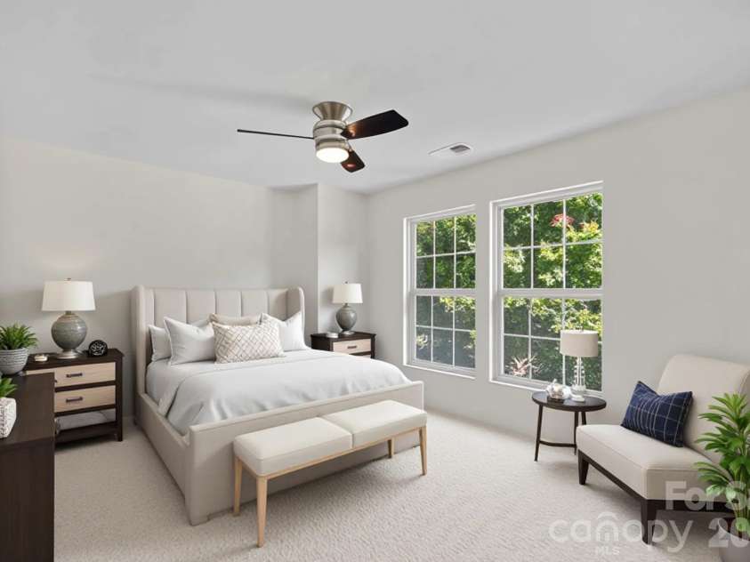 1918 Leesburg Drive, Clover, SC 29710.  MLS# CAR4376796, YatesRealty ID 19409. Virtually staged Bedroom 2 upstairs