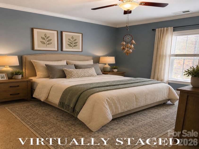 122 Maple View Drive, Troutman, NC 28166.  MLS# CAR4378569, YatesRealty ID 19426. Virtually staged