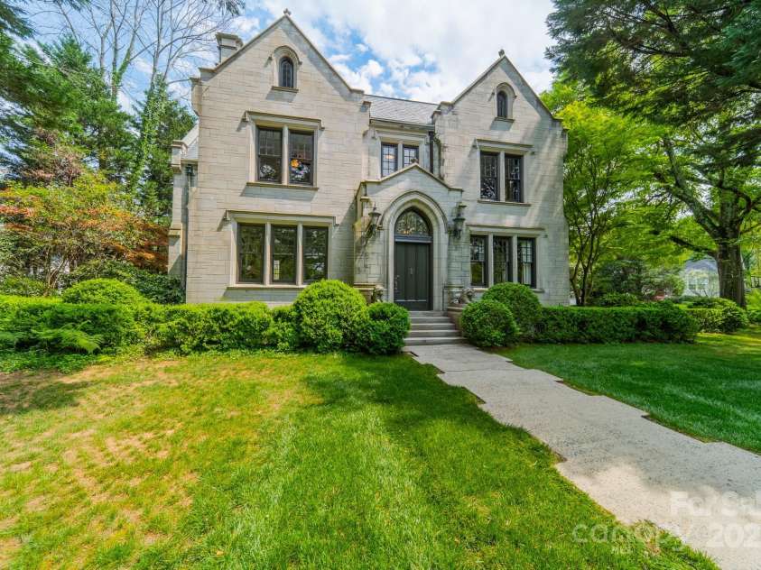 1919 Kensal Court, Charlotte, NC 28211.  MLS# CAR4193792, YatesRealty ID 19433. Beautiful home built in 1928 and designed by C.C. Hook, who also designed the Duke Mansion.