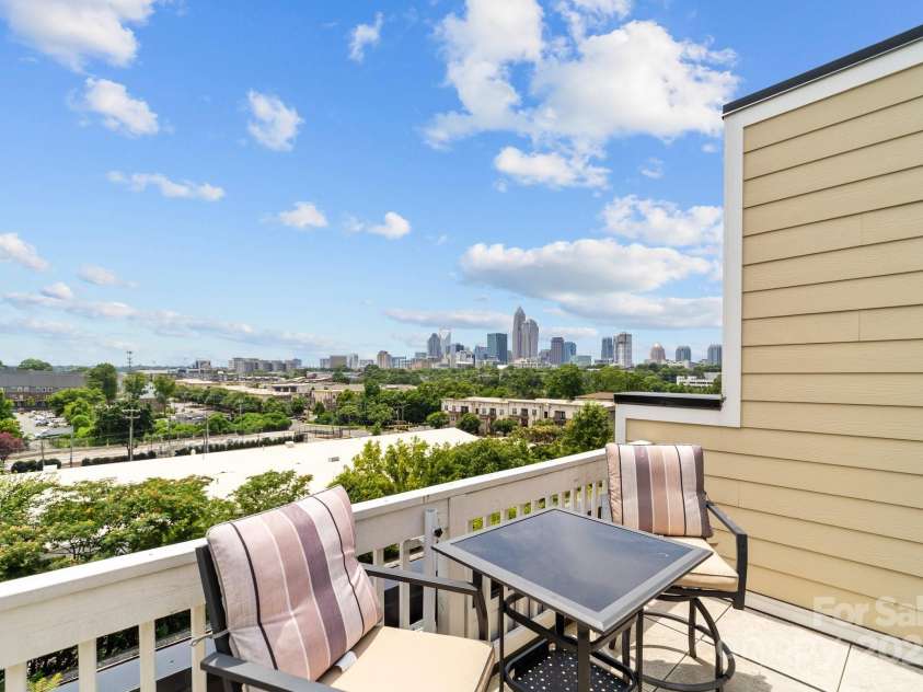 919 Cityscape Drive, Charlotte, NC 28205.  MLS# CAR4263066, YatesRealty ID 19441. Rooftop with uptown views