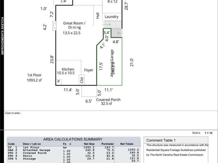 5305 Waverly Lynn Lane, Charlotte, NC 28269.  MLS# CAR4263722, YatesRealty ID 19442. Large open floor plan and size! Both great room and master bedroom open to private courtyard and landscaped privacy!