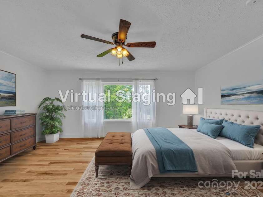 3804 Lippard Lane, Valdese, NC 28690.  MLS# CAR4266483, YatesRealty ID 19444. Virtual staged bedroom