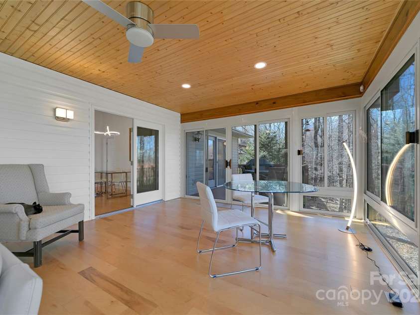 39 Udvawadulisi Court, Brevard, NC 28712.  MLS# CAR4214037, YatesRealty ID 19455. View to the grilling deck