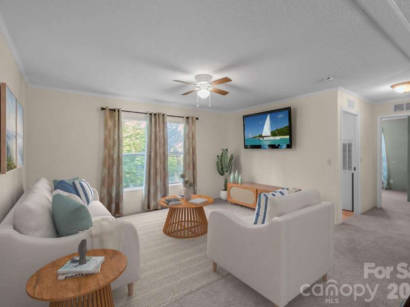 728 Preston Brooks Drive, Catawba, SC 29704.  MLS# CAR4379134, YatesRealty ID 19458. Living Room - Virtually Staged
