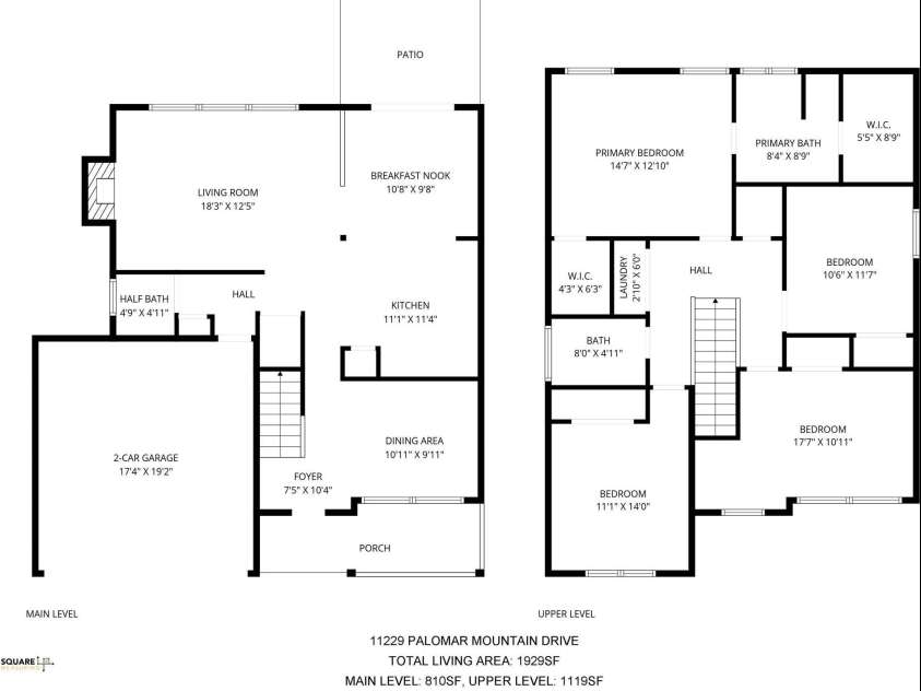 11229 Palomar Mountain Drive, Charlotte, NC 28278.  MLS# CAR4379224, YatesRealty ID 19463. Floor Plan