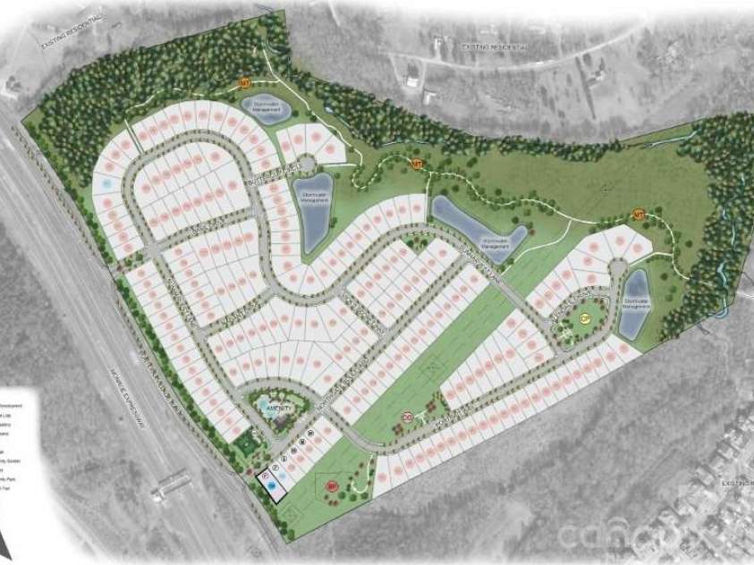 106 Northgate Boulevard, Indian Trail, NC 28079.  MLS# CAR4379389, YatesRealty ID 19469. Esplanade at Northgate Site Map