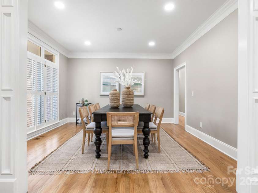 9219 Whispering Wind Drive, Charlotte, NC 28277.  MLS# CAR4261114, YatesRealty ID 19480. Dining room with tons of natural light