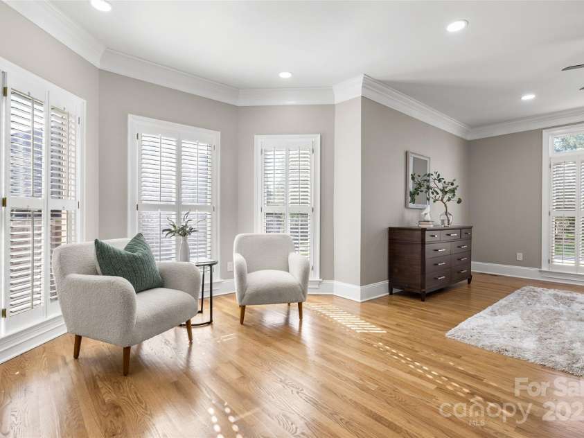 9219 Whispering Wind Drive, Charlotte, NC 28277.  MLS# CAR4261114, YatesRealty ID 19480. Look at that seating area to enjoy reading in the morning!