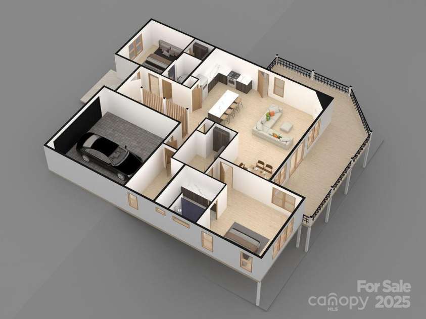 175 Waightstill Drive, Arden, NC 28704.  MLS# CAR3874338, YatesRealty ID 19507. 3D Layout Main Level