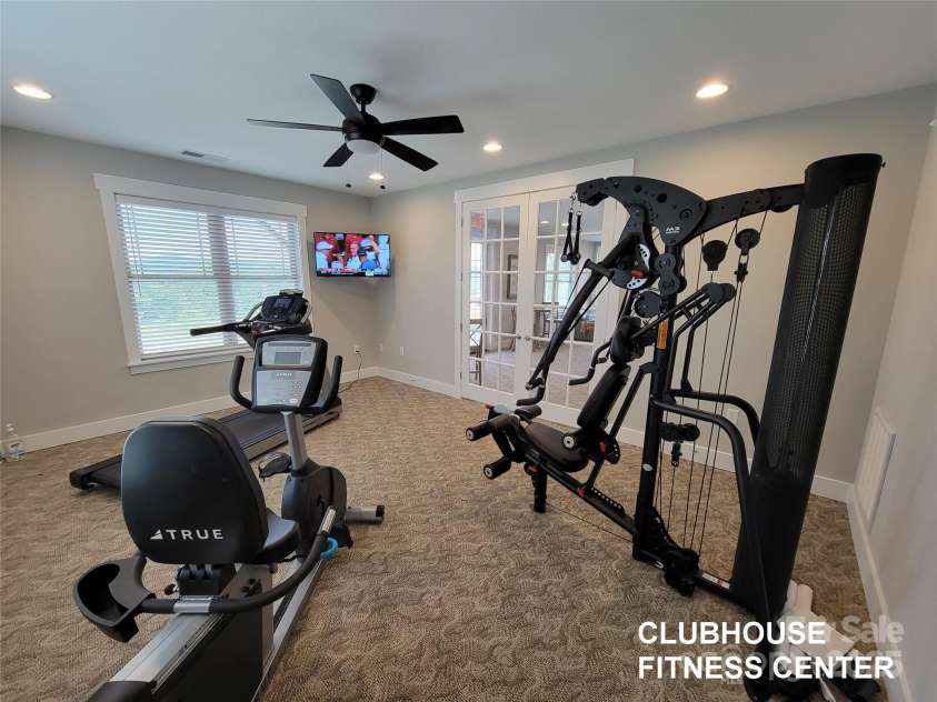 175 Waightstill Drive, Arden, NC 28704.  MLS# CAR3874338, YatesRealty ID 19507. Pinnacle Clubhouse Fitness Room