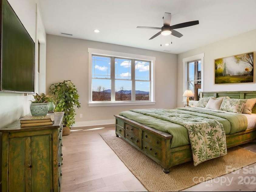 175 Waightstill Drive, Arden, NC 28704.  MLS# CAR3874338, YatesRealty ID 19507. Primary Bedroom (virtually staged)