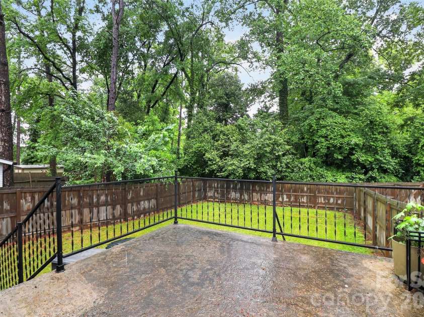 1735-1737 Herrin Avenue, Charlotte, NC 28205.  MLS# CAR4371448, YatesRealty ID 19523. Back Yard 1735