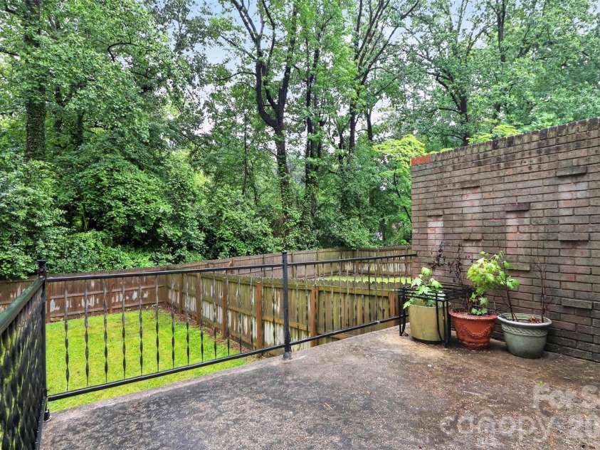 1735-1737 Herrin Avenue, Charlotte, NC 28205.  MLS# CAR4371448, YatesRealty ID 19523. Back Yard 1735