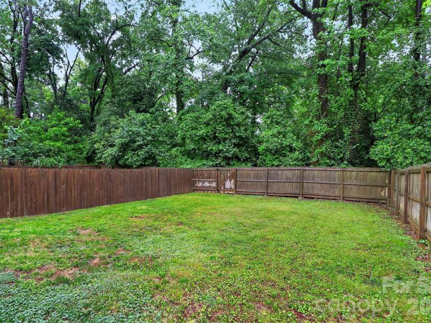 1735-1737 Herrin Avenue, Charlotte, NC 28205.  MLS# CAR4371448, YatesRealty ID 19523. Back yard 1737
