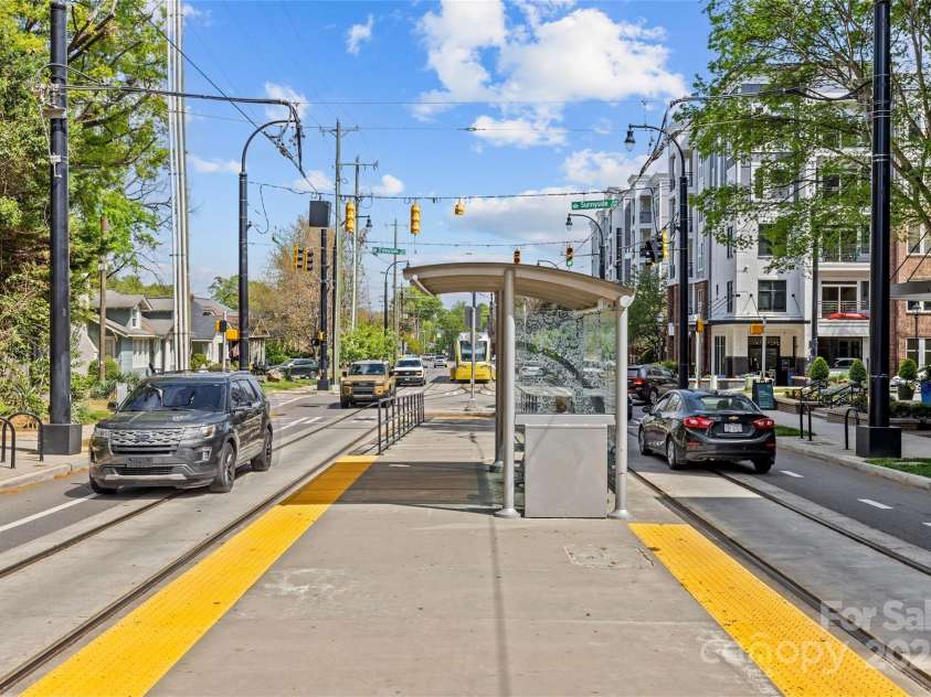 806 Sunnyside Avenue, Charlotte, NC 28204.  MLS# CAR4241141, YatesRealty ID 19524. Sunnyside stop for the CLT LYNX Streetcar