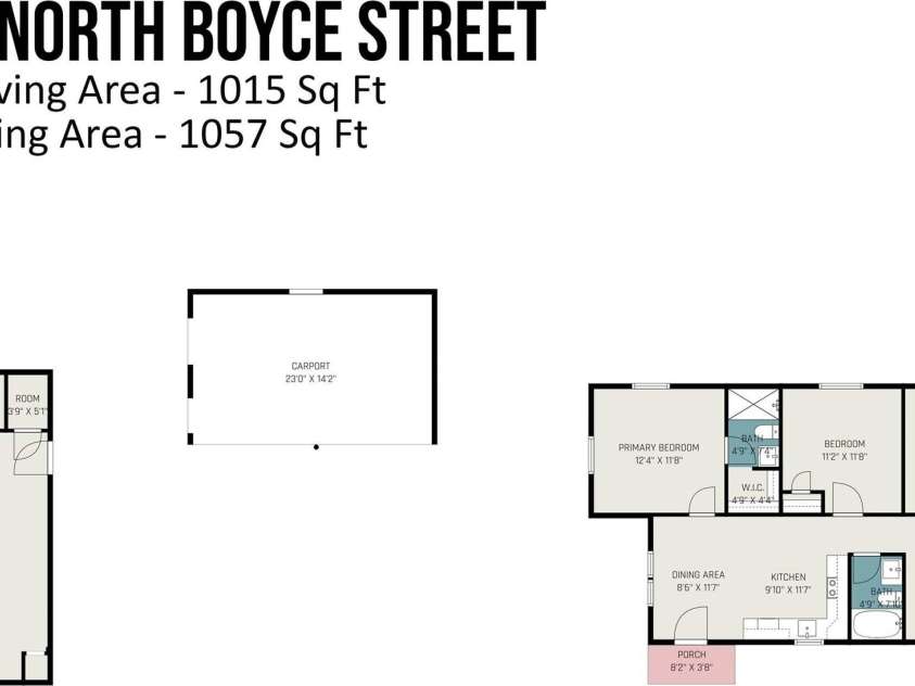1211 Boyce Street, Gastonia, NC 28052.  MLS# CAR4253873, YatesRealty ID 19537. Floorplan