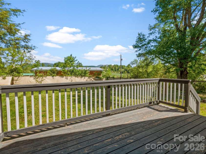 3333 Chimney Rock Road, Hendersonville, NC 28792.  MLS# CAR4349210, YatesRealty ID 19539. Back Deck