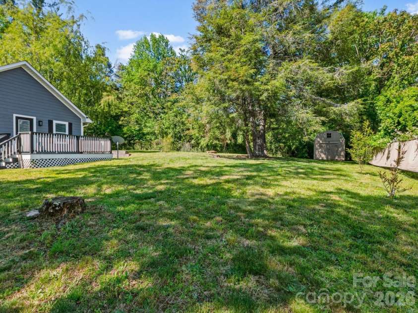 3333 Chimney Rock Road, Hendersonville, NC 28792.  MLS# CAR4349210, YatesRealty ID 19539. Large Back Yard 
