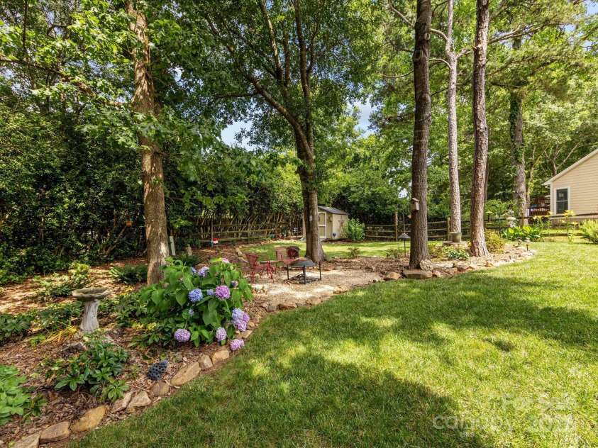 13600 Seastone Lane, Pineville, NC 28134.  MLS# CAR4269521, YatesRealty ID 19541. Private backyard