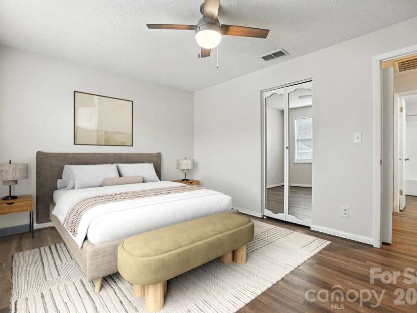 1101 Surry Lane, Gastonia, NC 28054.  MLS# CAR4362418, YatesRealty ID 19551. Bedroom 1 Virtually Staged