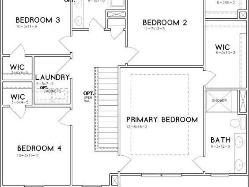 4038 Jenison Valley Court, Charlotte, NC 28214.  MLS# CAR4271011, YatesRealty ID 19563. Floor Plan - Second Floor