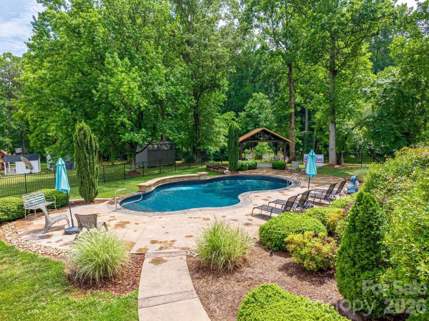192 Carolina Drive, Cherryville, NC 28021.  MLS# CAR4376149, YatesRealty ID 19569. Back yard