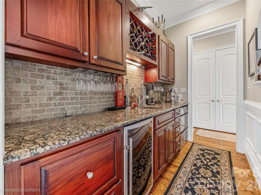 5650 Riverfront Road, Clover, SC 29710.  MLS# CAR4310458, YatesRealty ID 19574. Main House Wet Bar